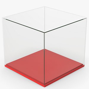 Red Display Case 3D