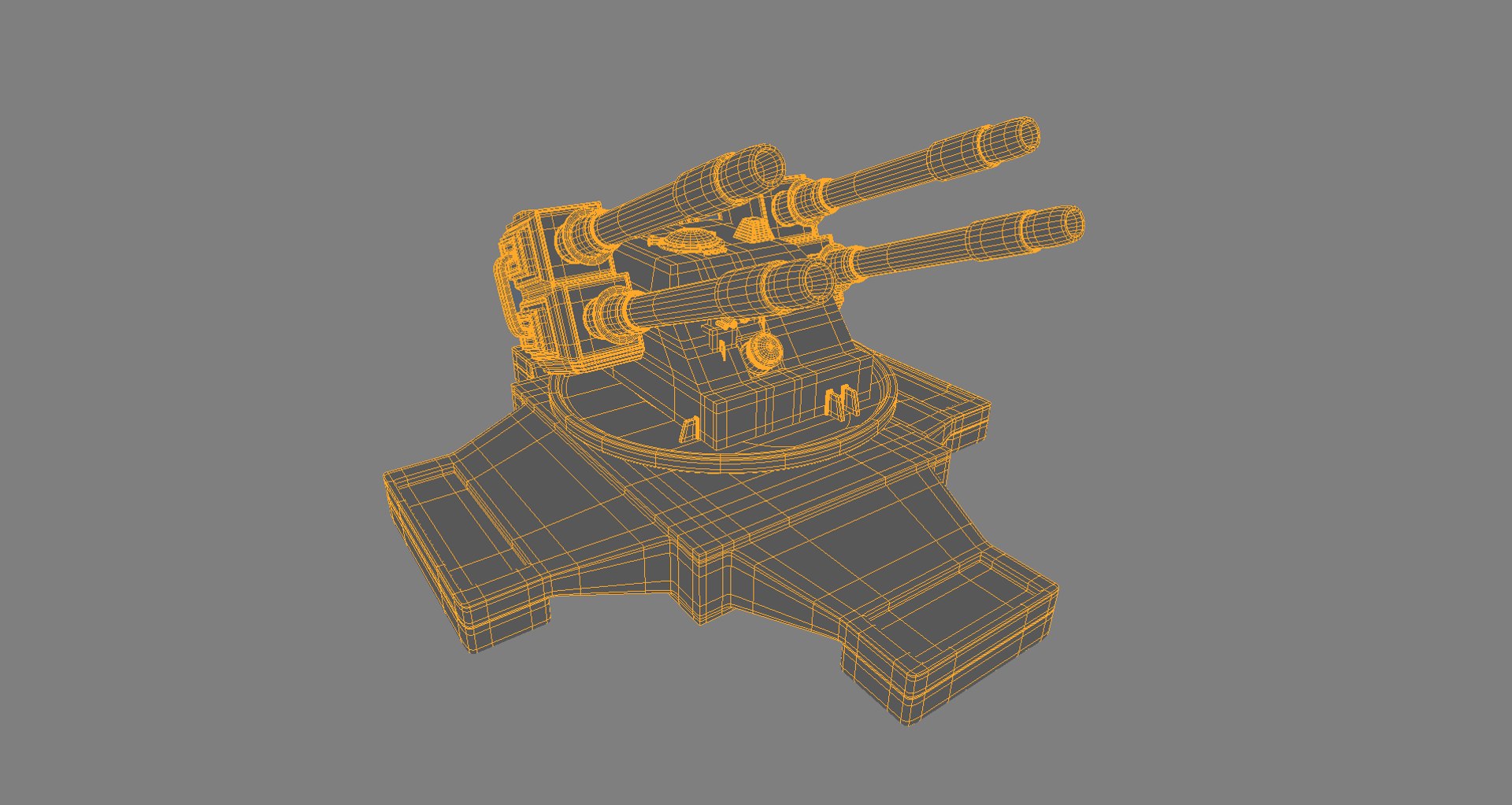 3d Sci Fi Turret Model Turbosquid 1380812