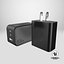 2 zasilacze USB US Black