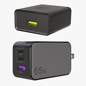 2 USB Power Adapters US Black