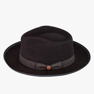 Goorin Bros River Wide Brim Merino Wool Felt Fedora Bourdeaux