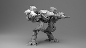 3D model robot laser