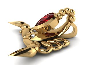 3d scorpion zodiac cnc