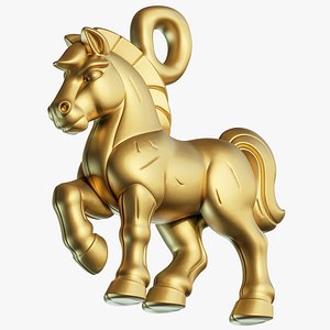 Stylized Horse Charm 3D model