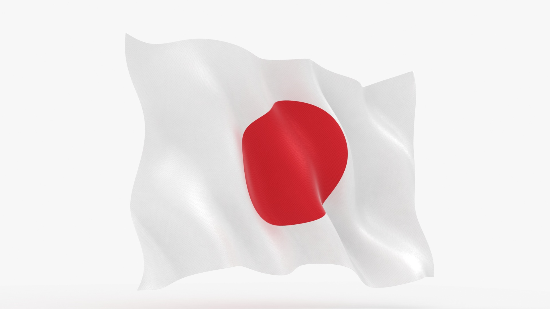 3D Realistic Japan Flag - TurboSquid 1613193