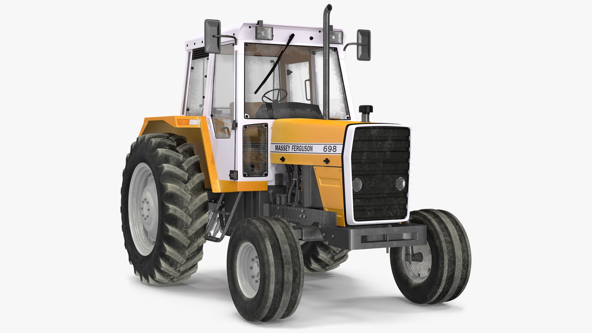 Massey Ferguson 698 Tractor 3D model preview