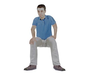 Sitting Young Man