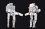 Soldat Robot Basse Poly