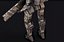 Soldat Robot Basse Poly