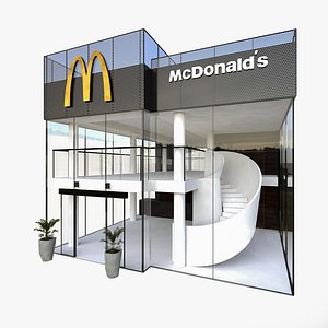 3D McDonalds Urban Cafe model