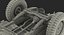 Jeep Willys 1944 Convertible Rigged 3D Model