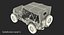 Jeep Willys 1944 Convertible Rigged 3D Model