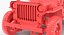 Jeep Willys 1944 Convertible Rigged 3D Model