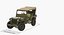 Jeep Willys 1944 Convertible Rigged 3D Model