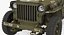 Jeep Willys 1944 Convertible Rigged 3D Model