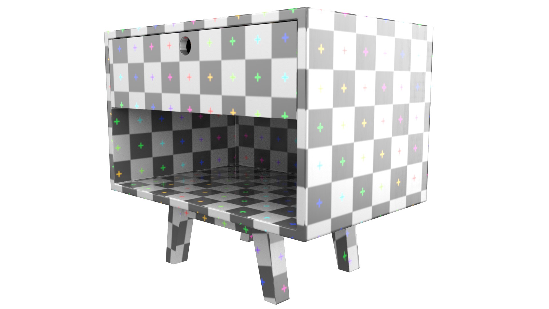 3D Bedside Table Model - TurboSquid 1560587