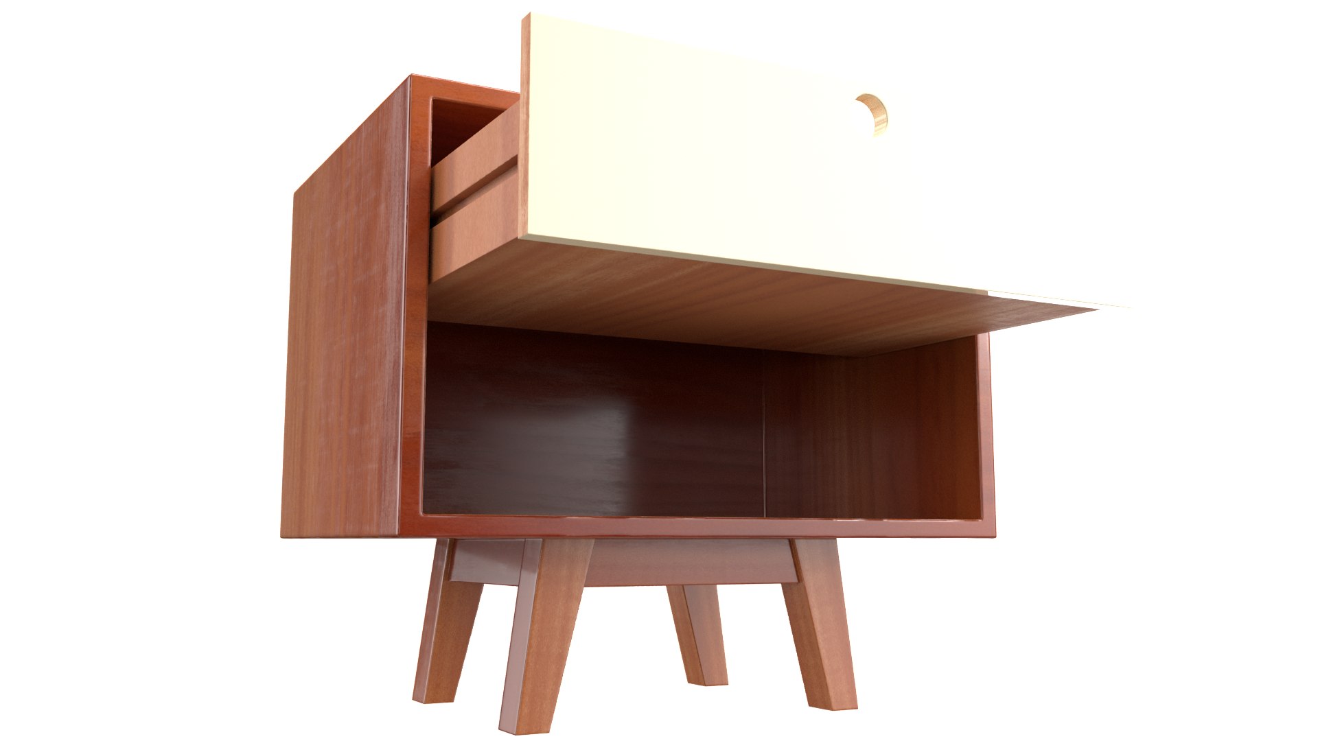 3D Bedside Table Model - TurboSquid 1560587