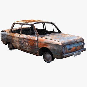 Burnt USSR Car ZAZ