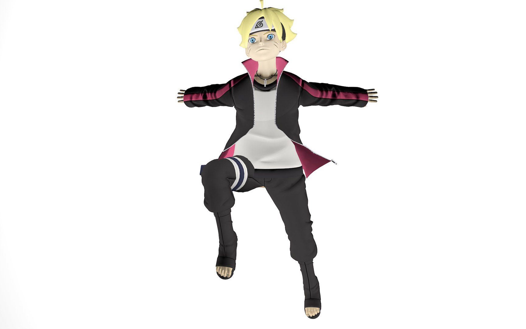 Sarada Uchiha - Boruto 3D model rigged