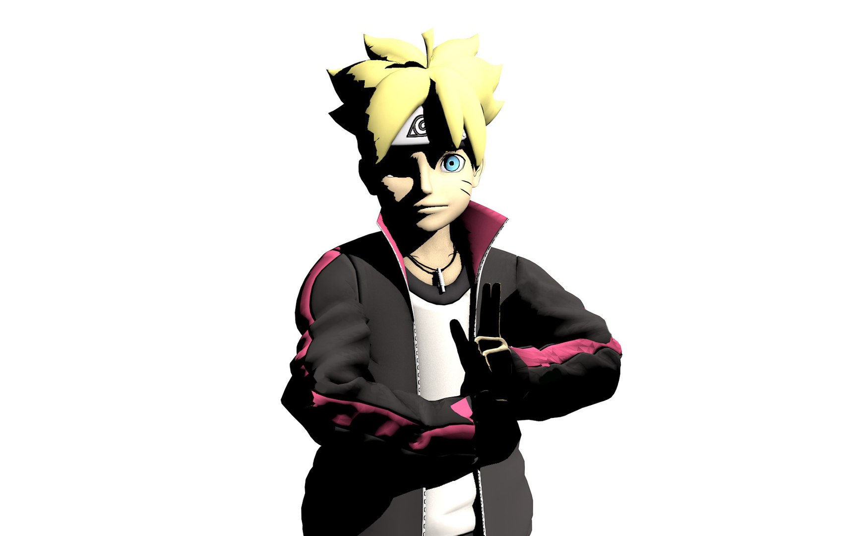 Sarada Uchiha - Boruto 3D model rigged