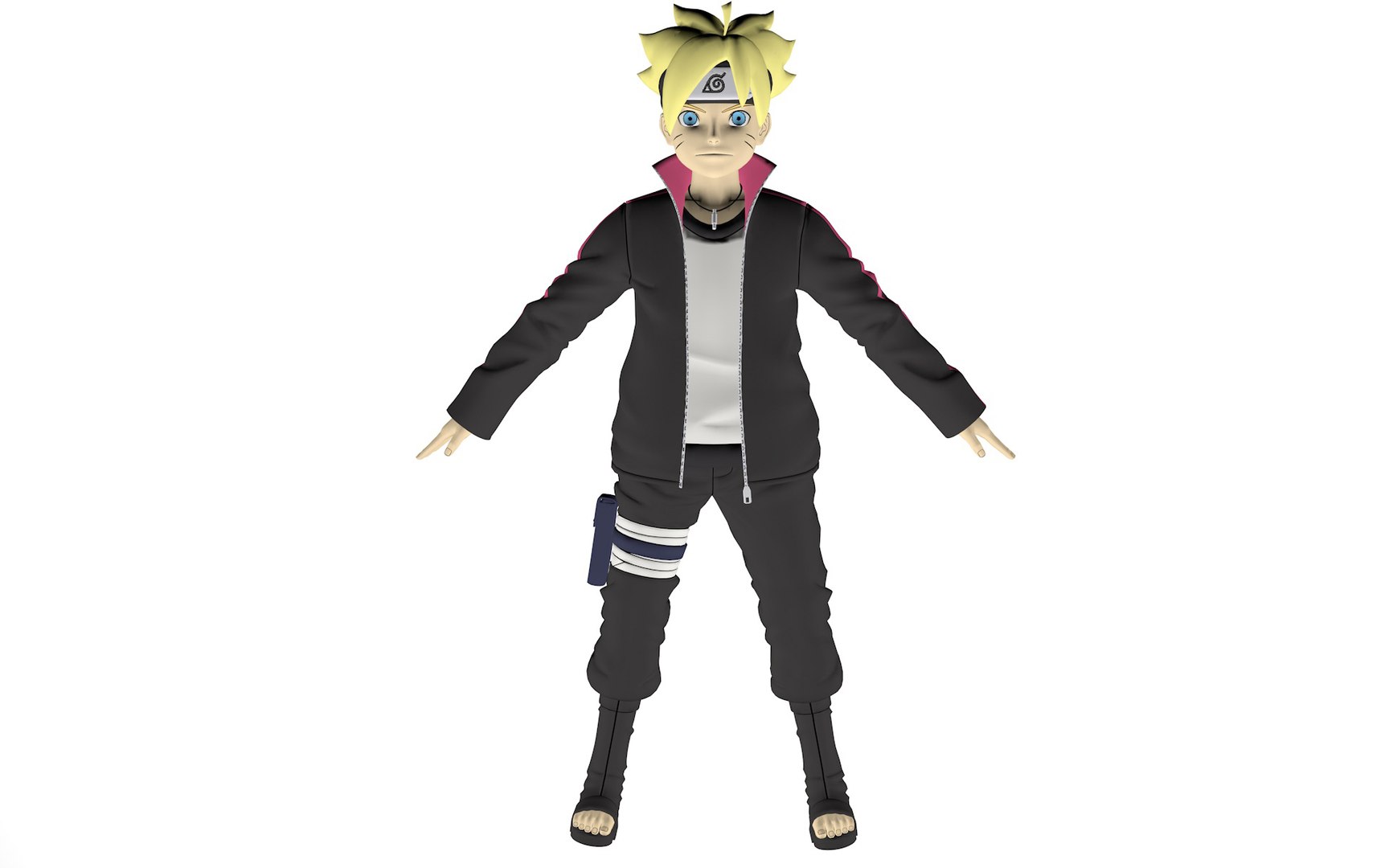 Sarada Uchiha - Boruto 3D model rigged