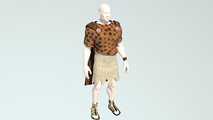 3D roman man model