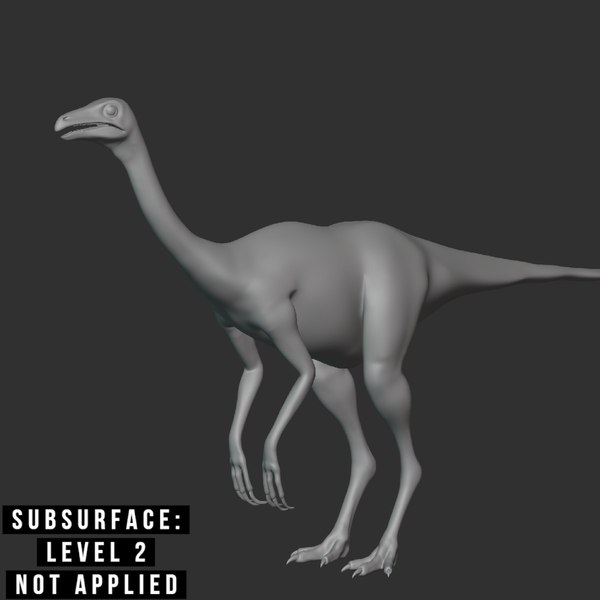 3D model Beipiaosaurus Basemesh Low Poly