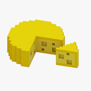 Voxel Cheese 3D model