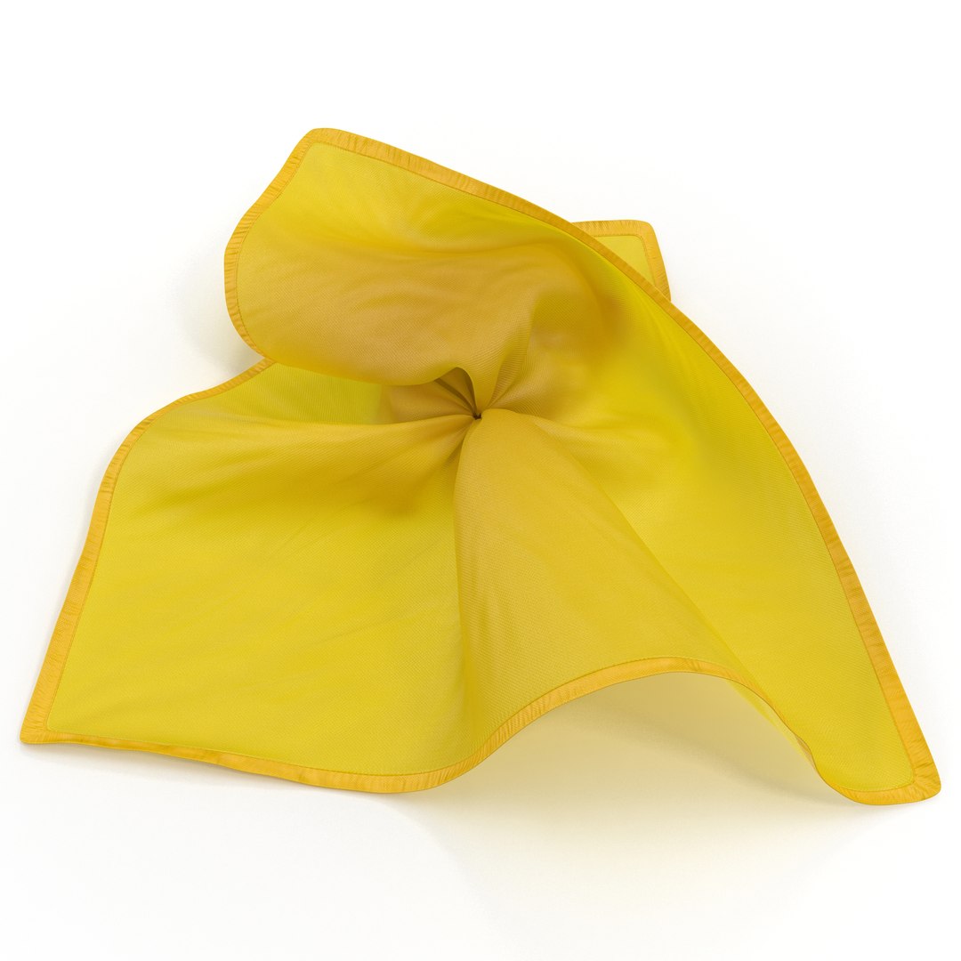 Football Penalty Flag Yellow 3 3D Model 3D model preview