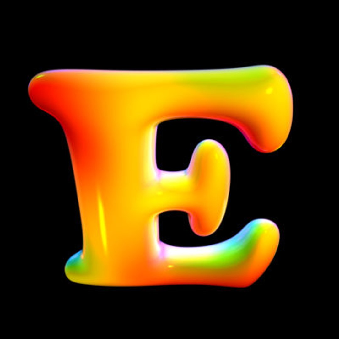 free max model organic font letter e