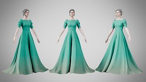 3D Dress 50 Mountain Meadow model
