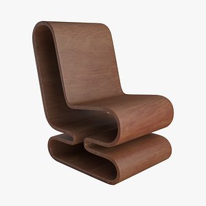 wood chair 3D model