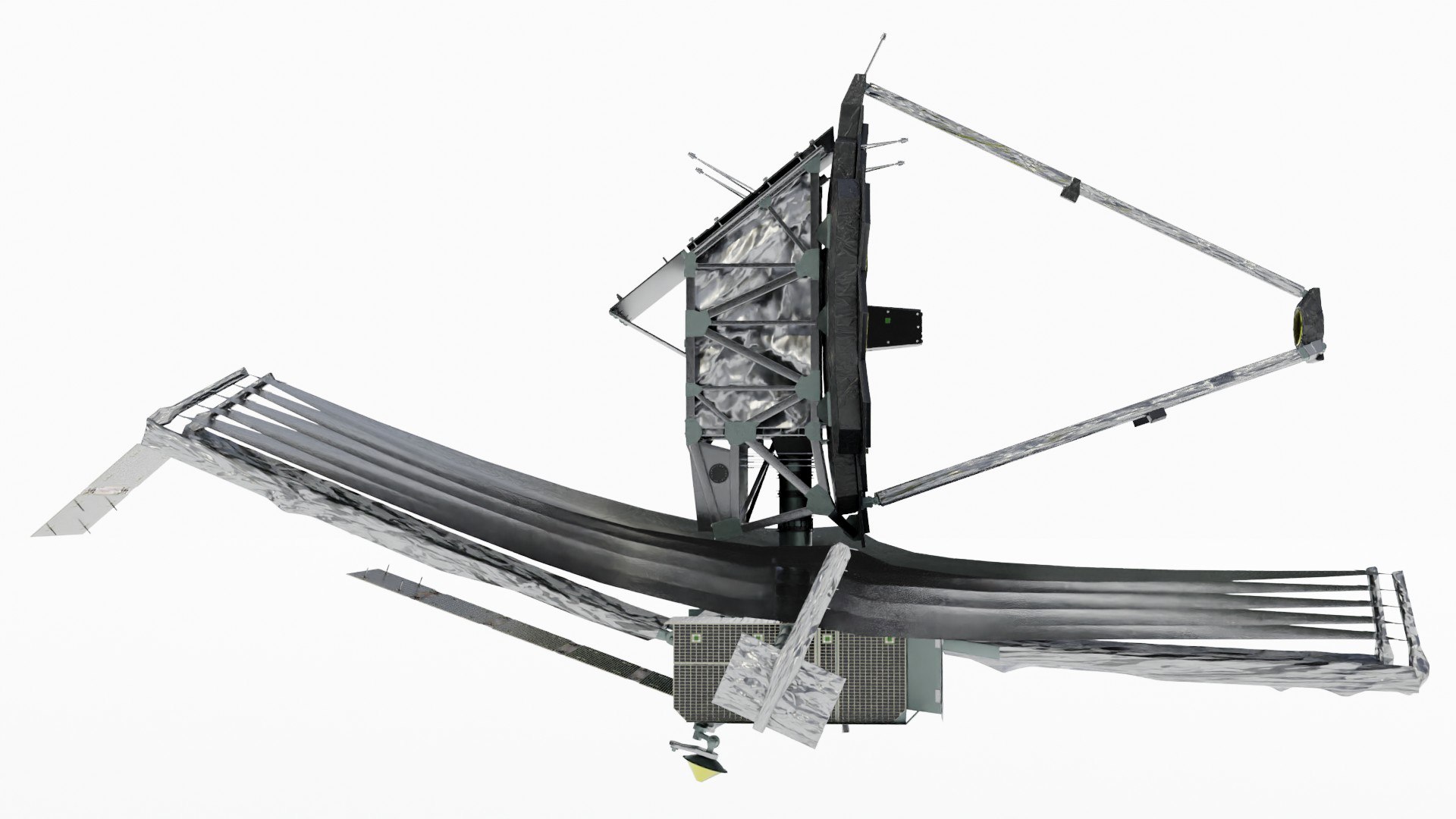 James Webb Space Telescope 3D model https://p.turbosquid.com/ts-thumb/2k/e4WR8E/ah/jameswebb_39/jpg/1652060860/1920x1080/fit_q87/a6e81690ca4fdcd5e3ed94b7837cae67103696a1/jameswebb_39.jpg