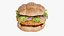 Realistic  Chicken Burger Nuggets 3D model