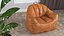 Hug Bean Bag 扶手椅棕色皮革