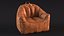Hug Bean Bag 扶手椅棕色皮革