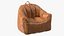 Hug Bean Bag 扶手椅棕色皮革