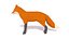 3D cartoon fox