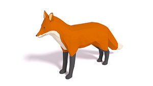 3D cartoon fox