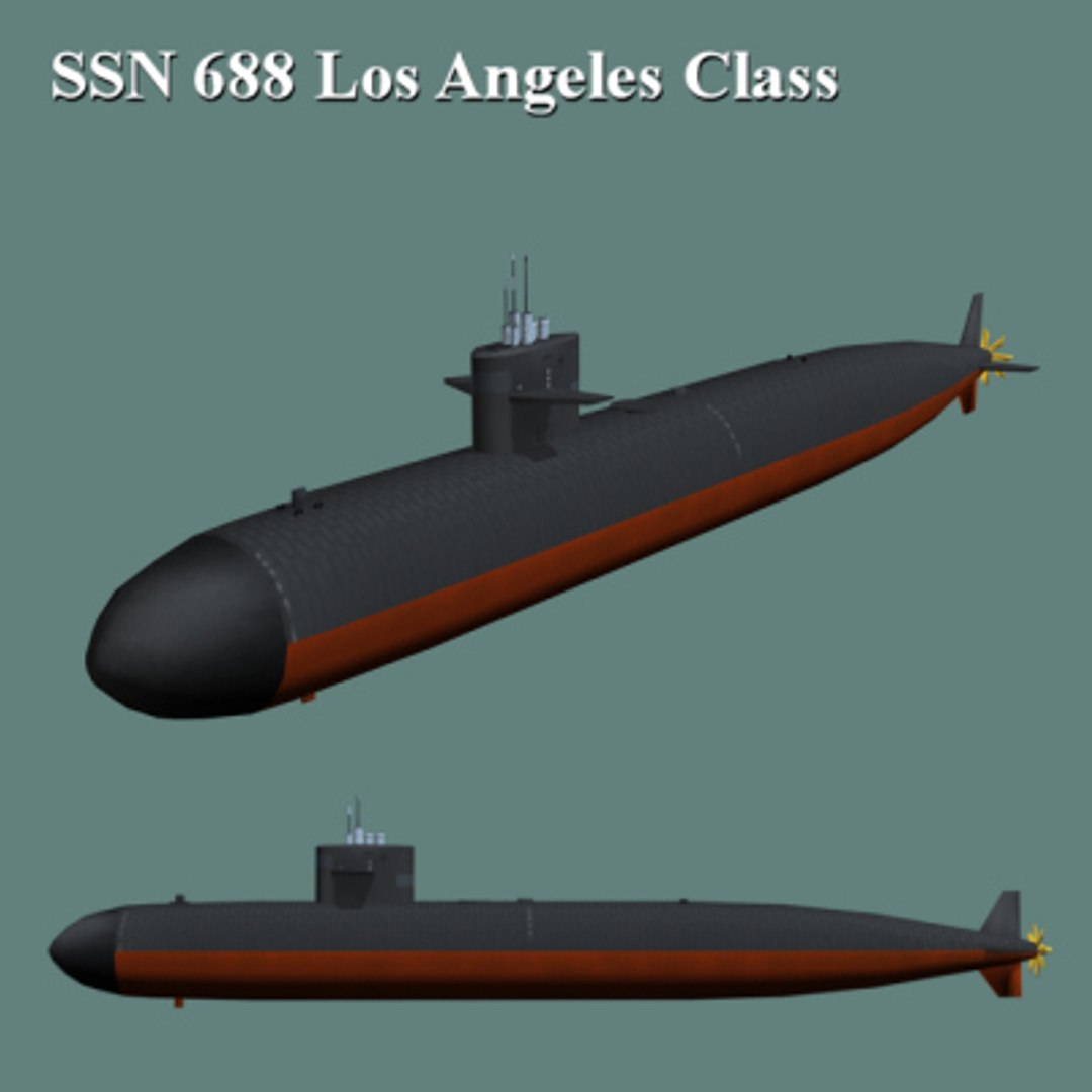 Los Angeles Class Submarine 3d Model