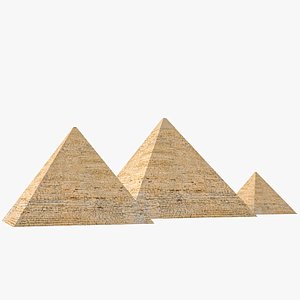 Pyramids Of Giza Low Poly 3D Model