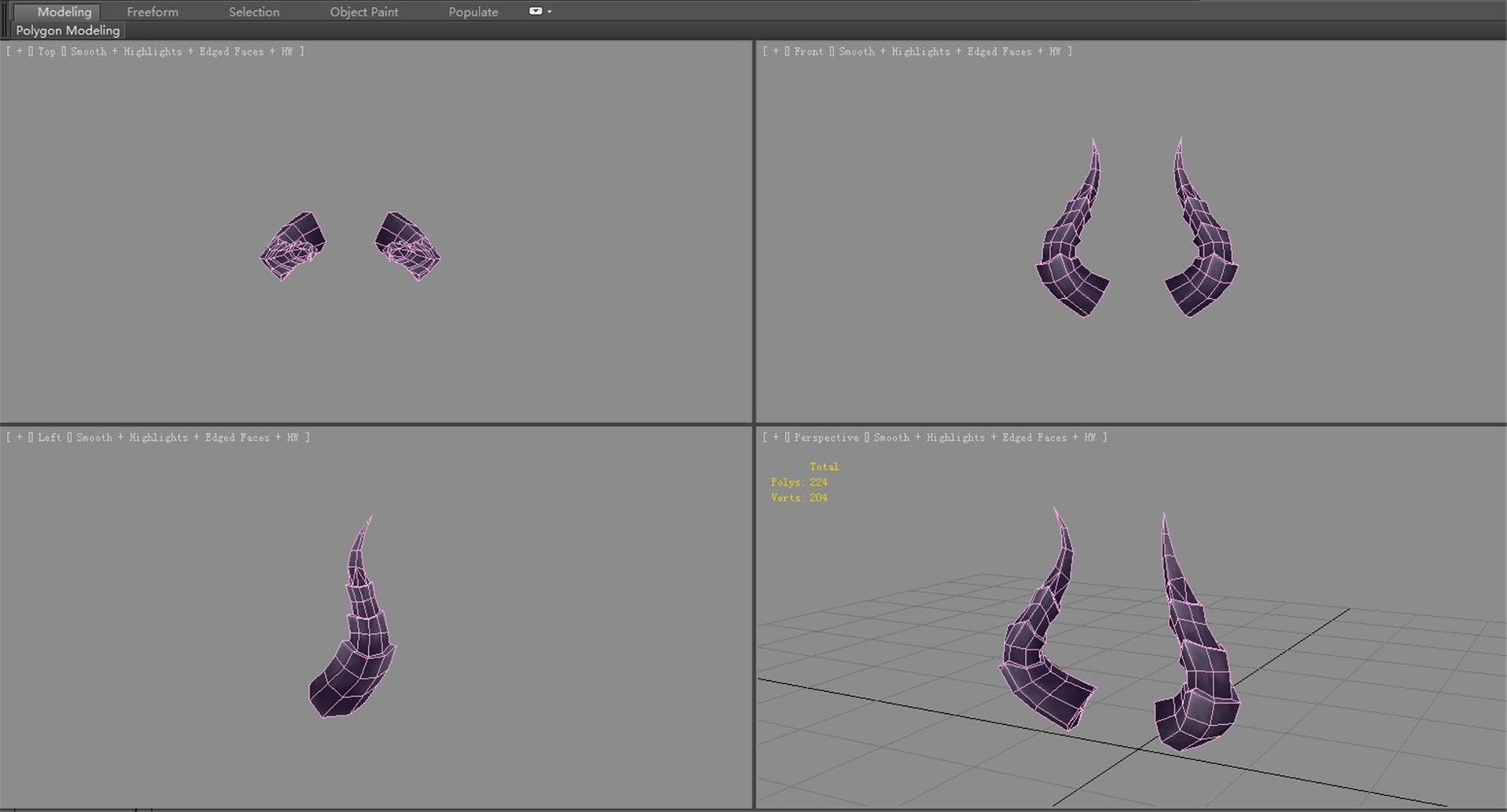 Cartoon Devil Horns - Head Decoration 3D Model - TurboSquid 2105029