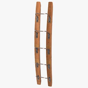 Wooden Mounted Vertical Wine Rack