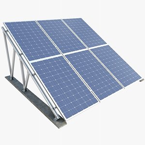 Solar Panel 3 With PBR 4K 8K 3D model