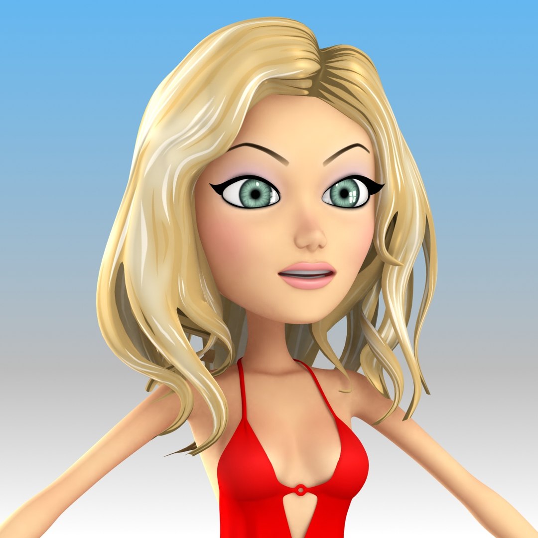 3D Rendering Karla Hair Blonde #10 Graphic by grbrenders