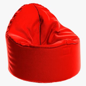 3D chair furniture pouf model