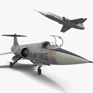 Lockheed F-104 Starfighter Aircraft Jet Rigged