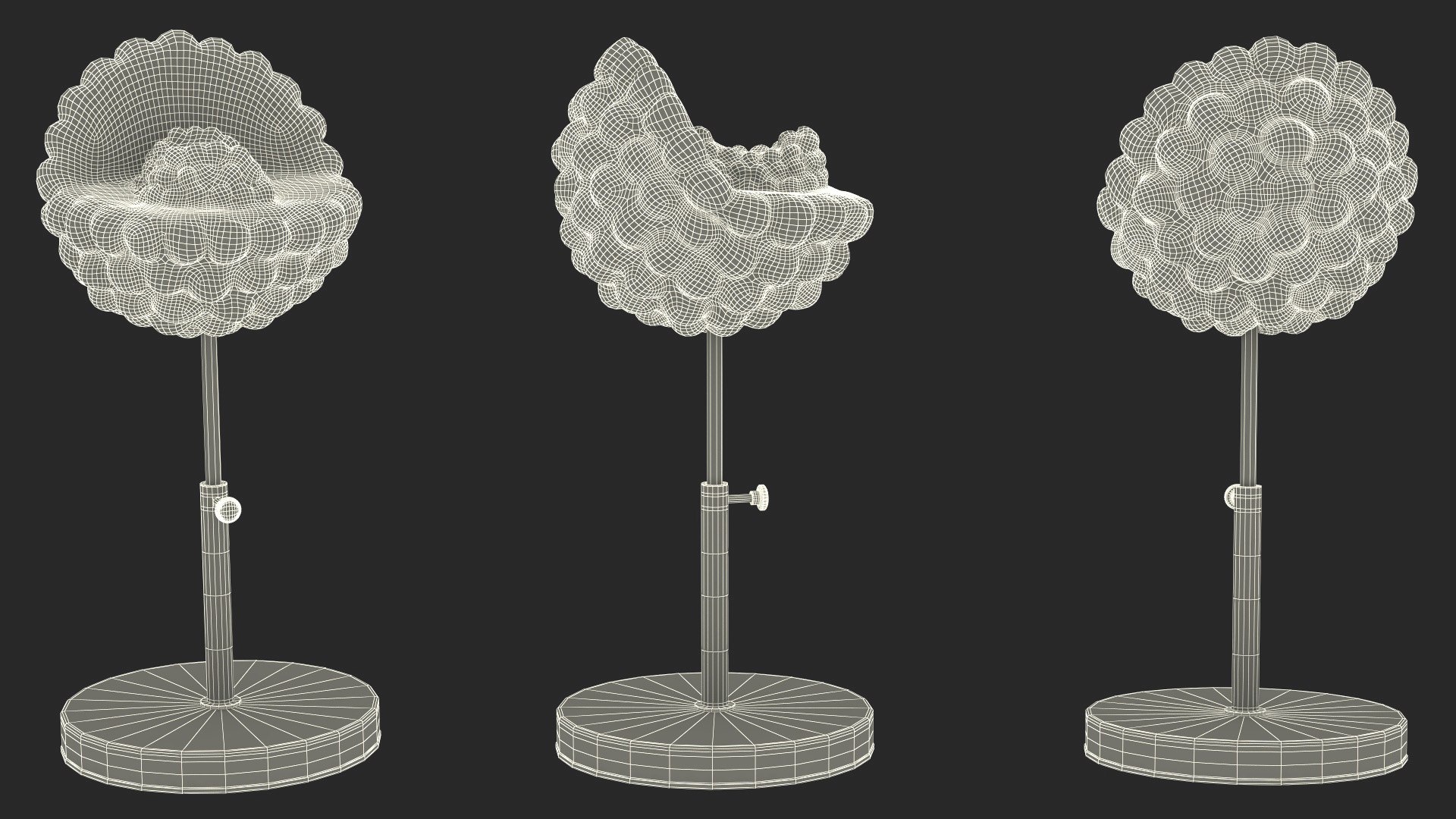 HIV Virus Educational Model On Metal Stand 3D - TurboSquid 2409932