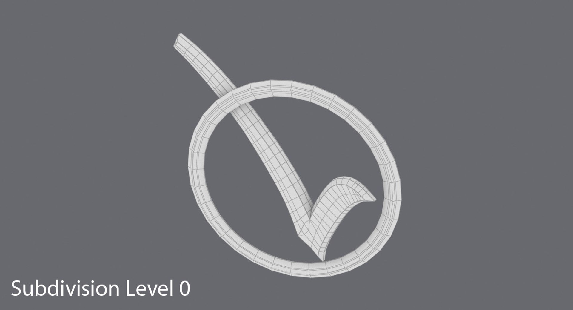 Check Mark Circle 3d Max