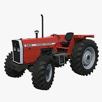 Tractor Massey Ferguson 385 Rigged